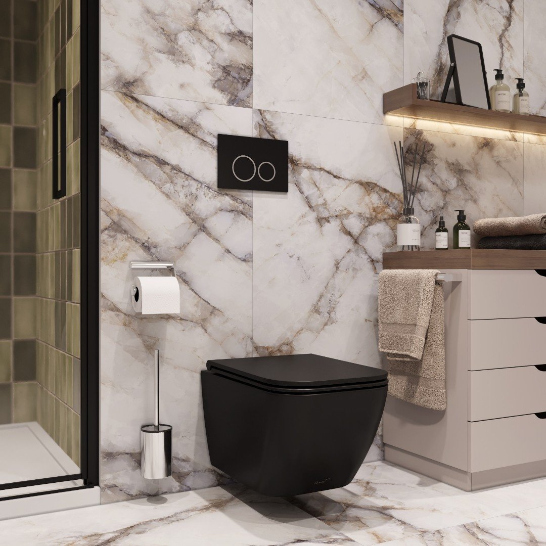 Унитаз Cerutti SPA MIMI Aria MB черный купить,NaN