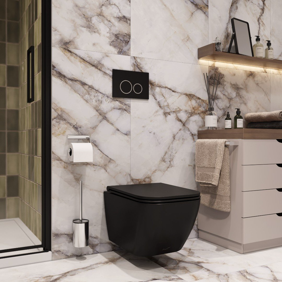Унитаз Cerutti SPA MIMI Aria MB черный купить,NaN