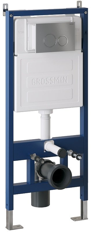 Grossman унитаз с инсталляцией 97.4497SQC.01.110, санфаянс купить,0