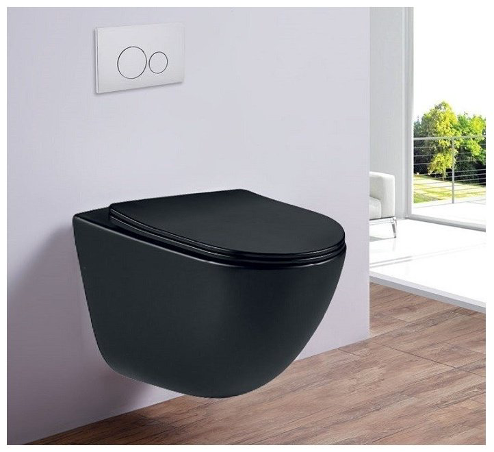 Унитаз Esbano Lotus черный купить,173130
