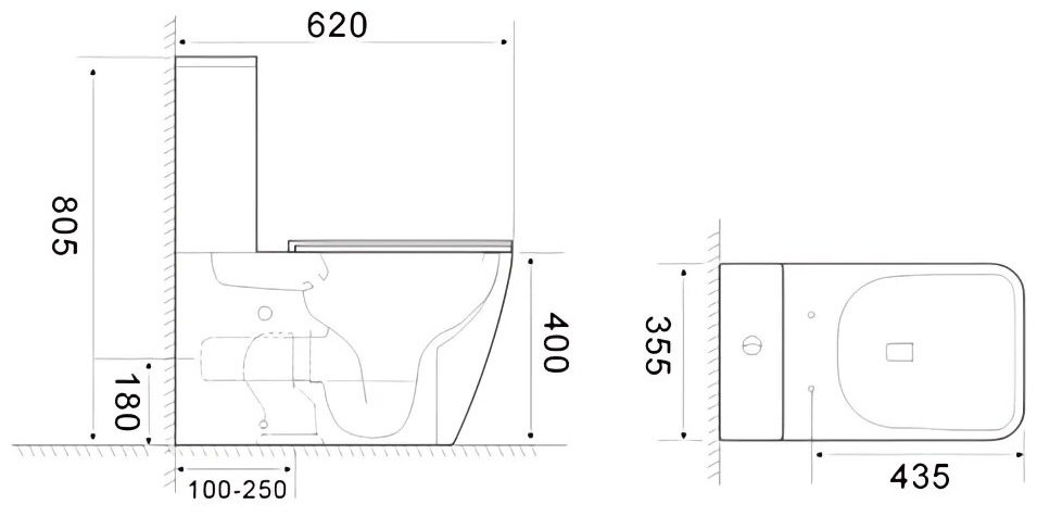 Унитаз Cerruti CT10618 белый купить,186463