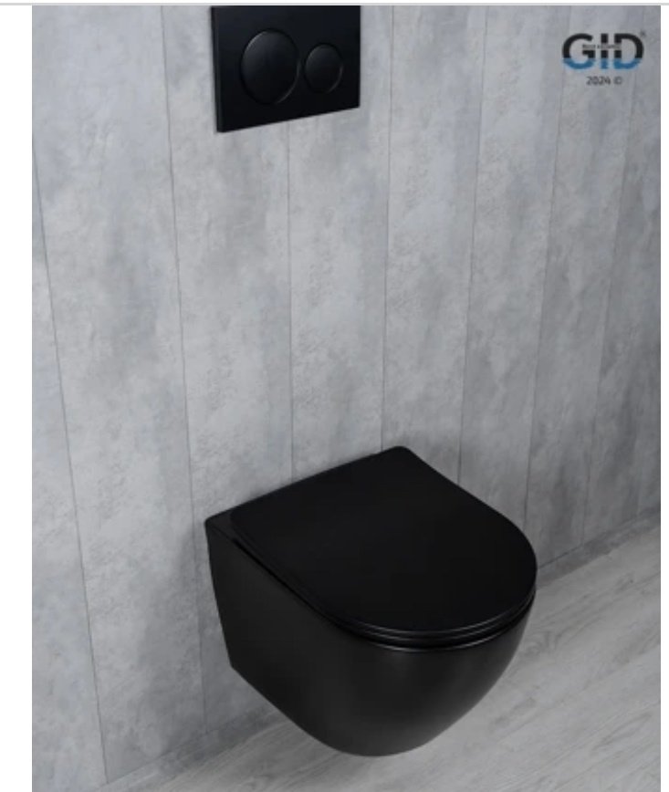 Унитаз GID-ceramic Tr2122TF-Bm черный