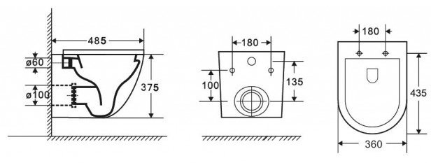 Grossman унитаз GR-4455OLMS Color, санфарфор купить,0