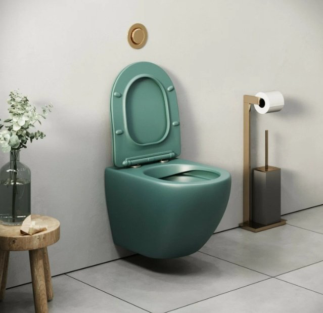 Унитаз Grossman GR-4455OLMS Color зеленый купить,NaN