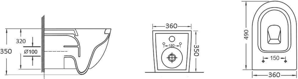 Унитаз Grossman GR-4455S белый