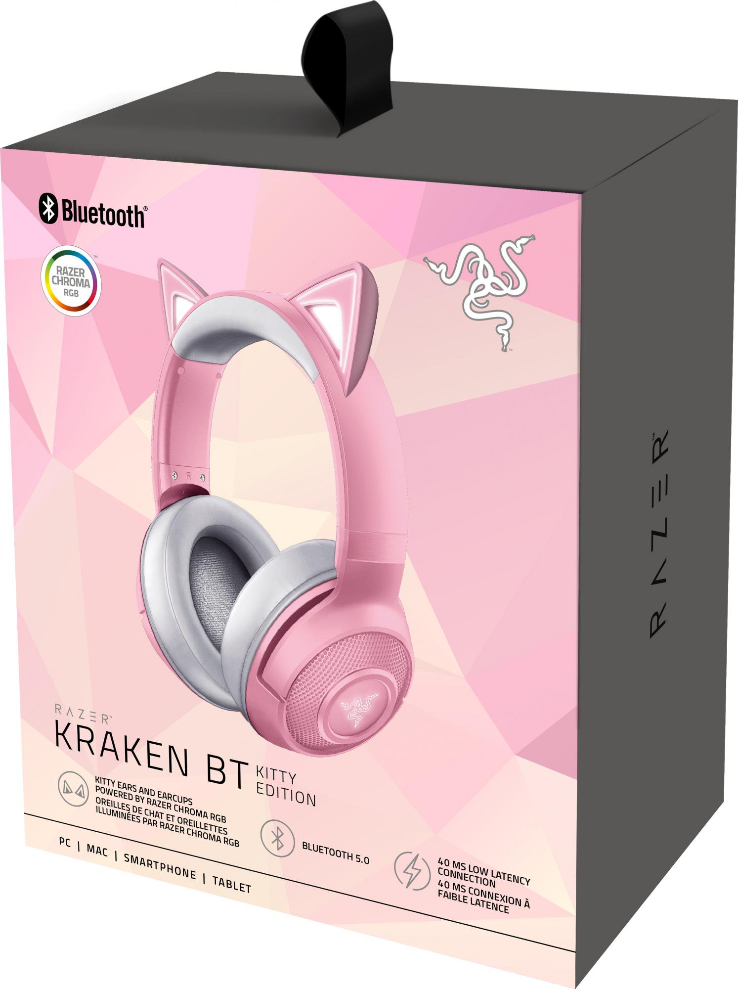 Наушники Razer Kraken BT Kitty Edition Quartz RZ04-03520100-R3M1 розовые