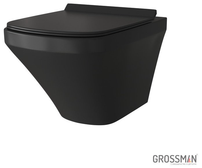 Унитаз Grossman GR-4440BMS с инсталляцией черный купить,NaN