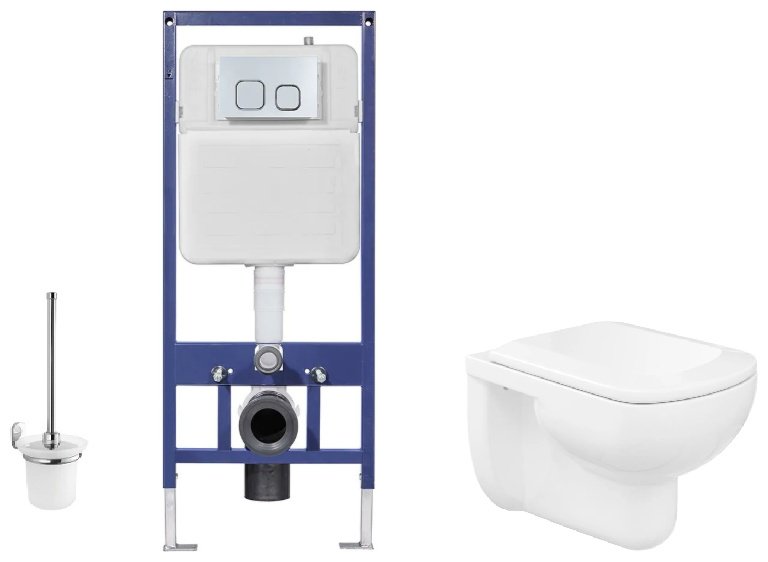 Унитаз Gesso Вега с инсталляцией белый