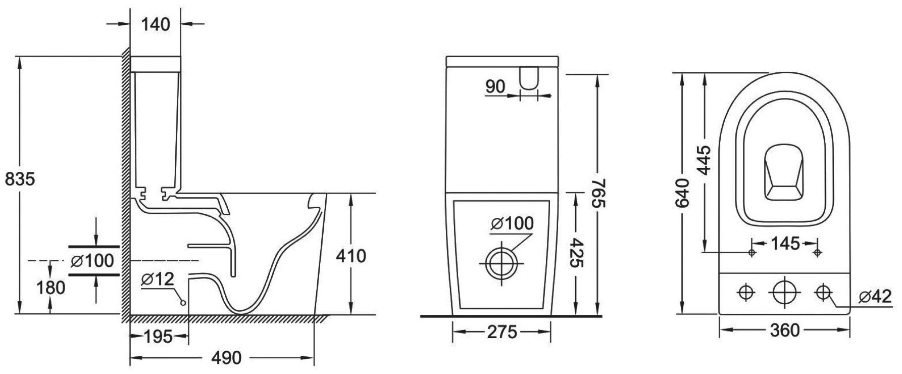 Grossman унитаз GR-4458BMSQ, санфаянс - ForteMarket Grossman унитаз GR-4458BMSQ, санфаянс купить,0