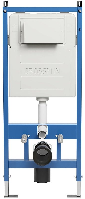 Унитаз Grossman 97.4455BMSQ.01.310 с инсталляцией черный купить,NaN