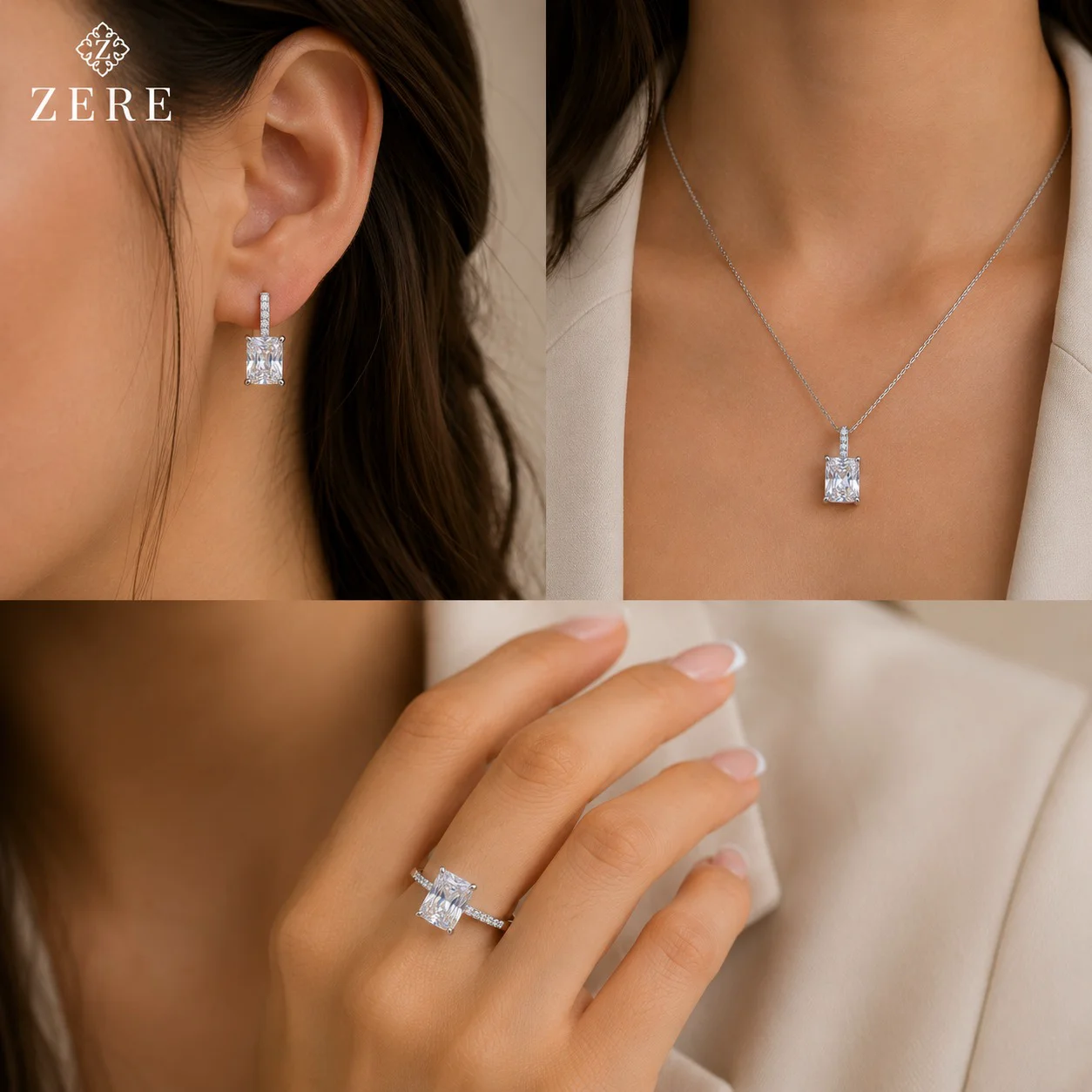 Комплект украшений Zere ZR070704 серебро 11гр 17.5р купить,78500