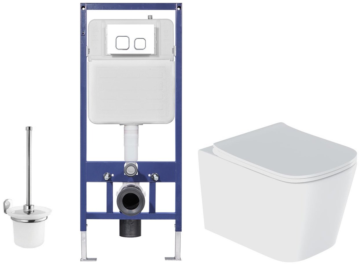 Унитаз Cetus Figura с инсталляцией  белый