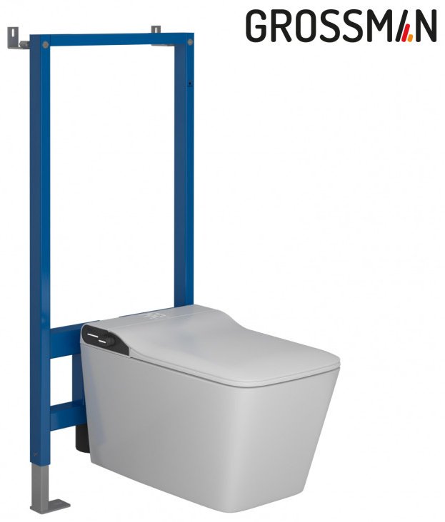 Унитаз Grossman GR-5701 smart с инсталляцией белый