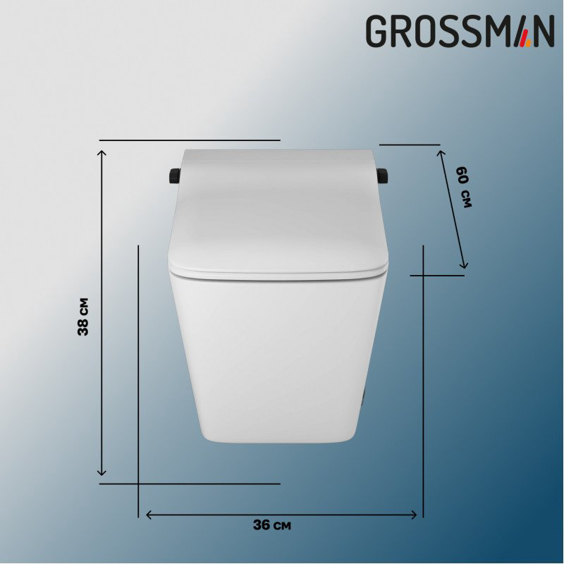 Унитаз Grossman GR-5701 smart с инсталляцией белый купить,NaN