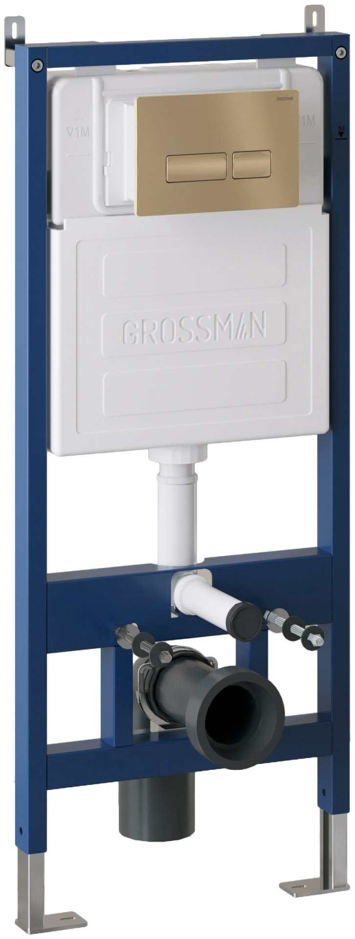 Унитаз Grossman GR-4455BMS с инсталляцией черный купить,NaN