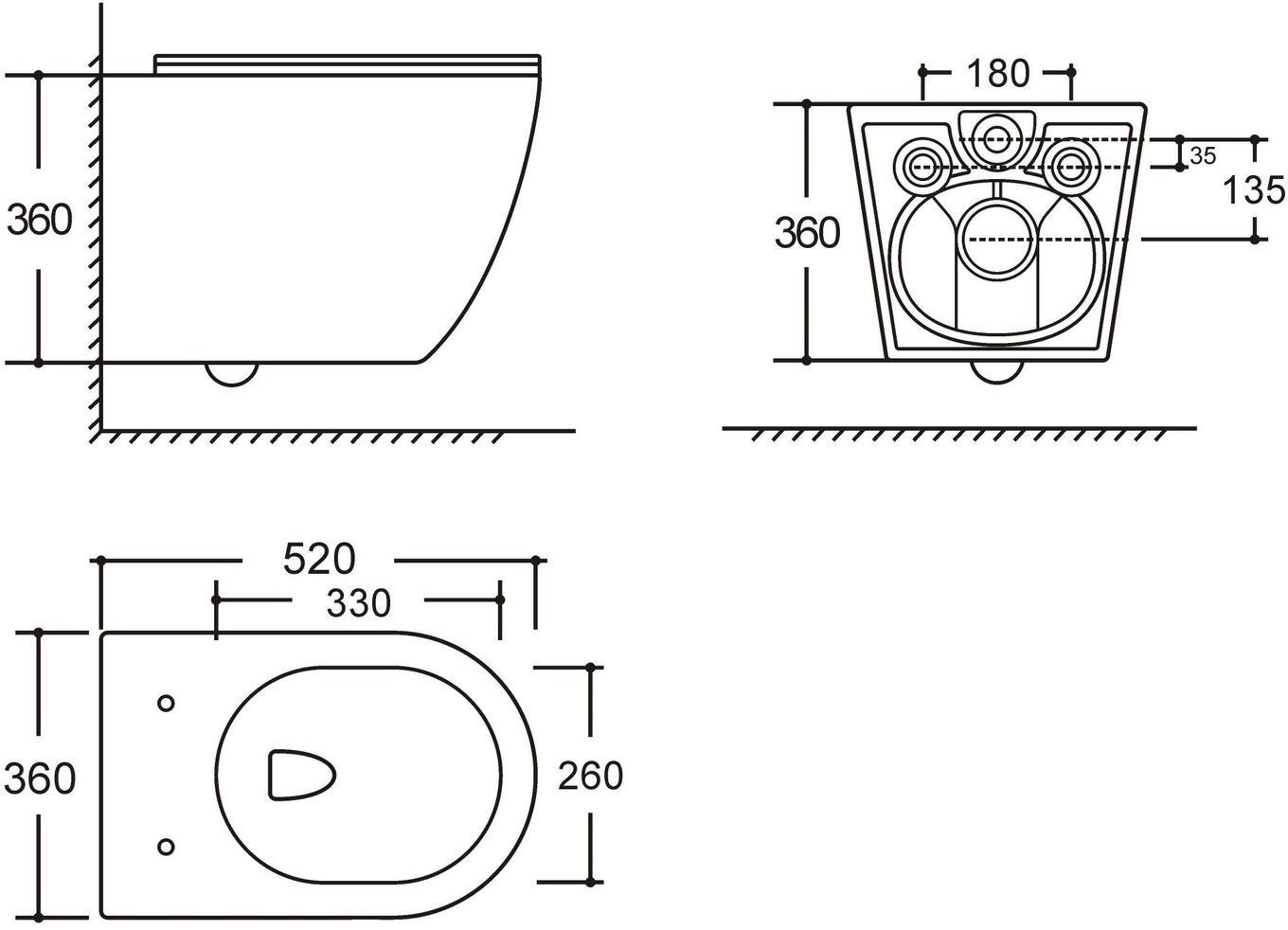 Creto унитаз Logan L5 1005-001-L1W, санфаянс купить,0