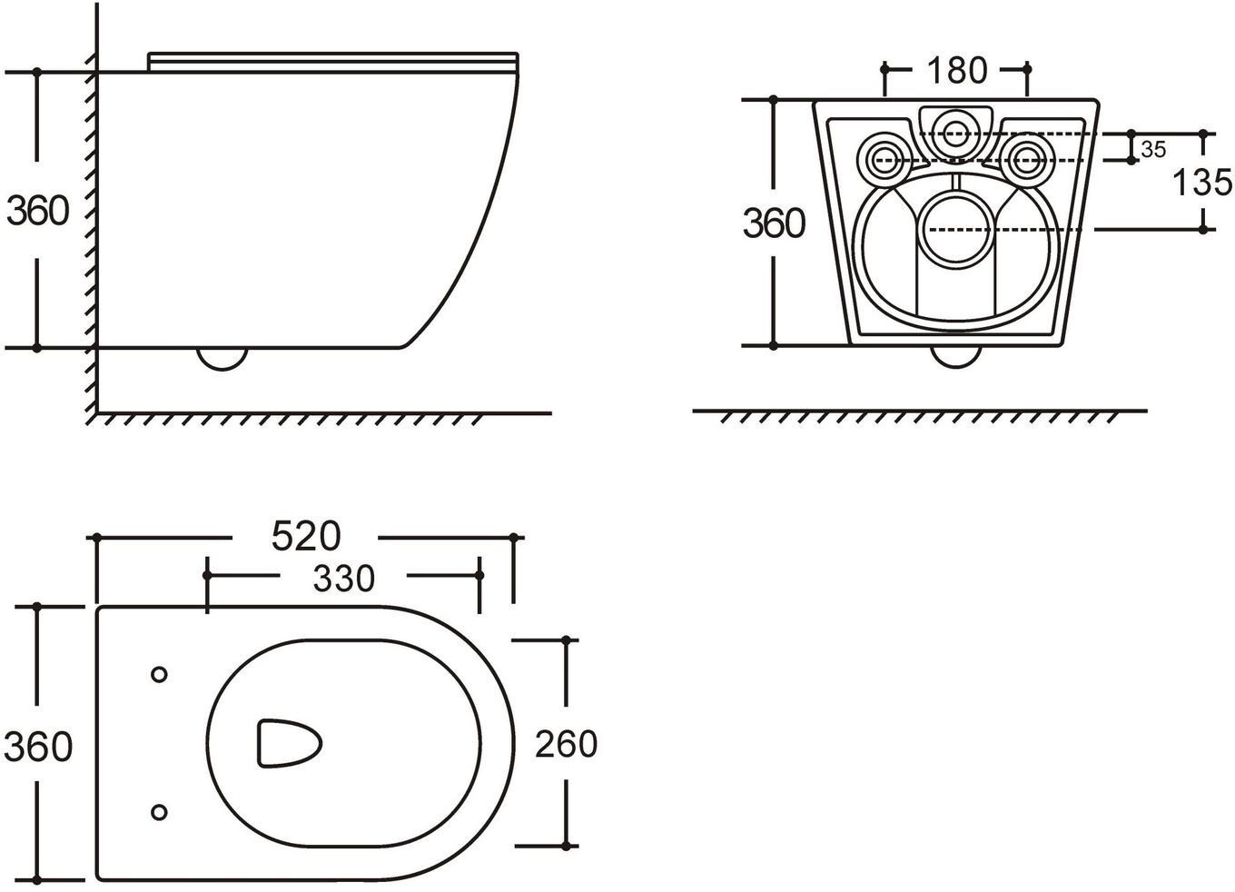 Унитаз Creto Logan L5 1005-001-L1W белый