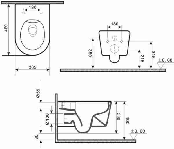 GID-ceramic унитаз 62205Y Tr2130bm, санфаянс купить,0
