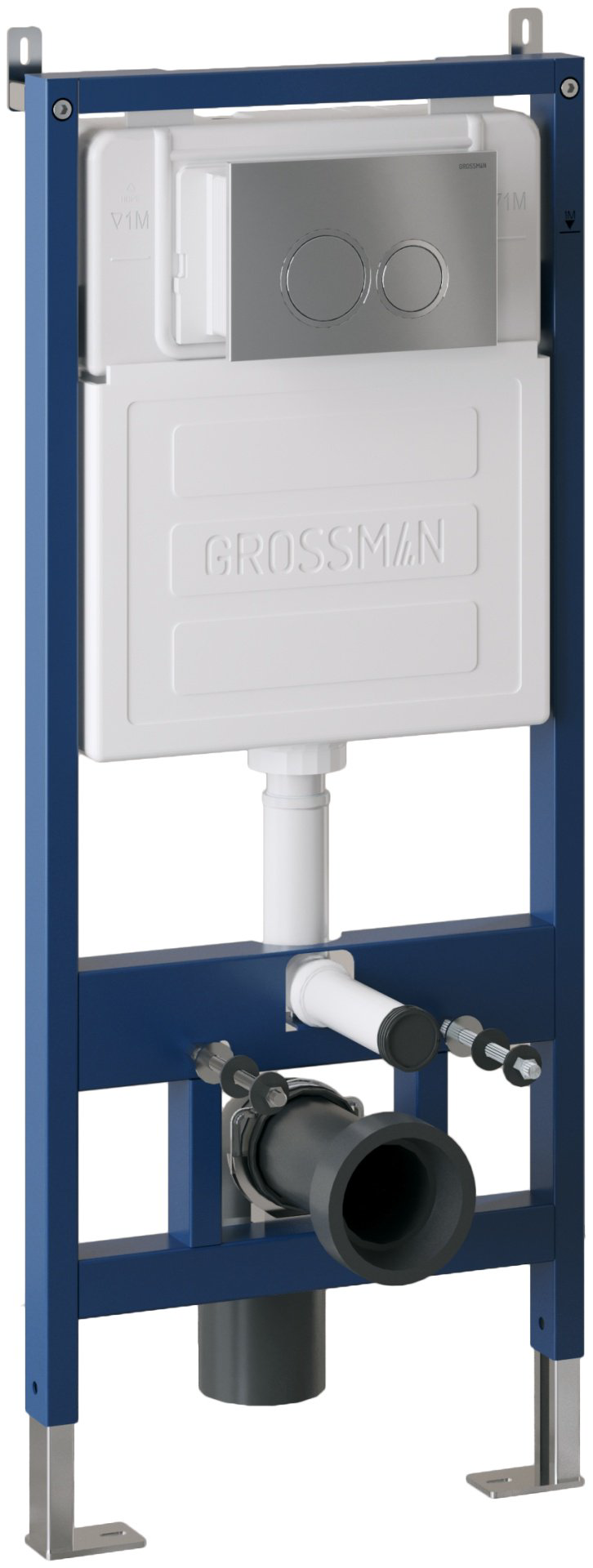 Унитаз Grossman GR-4455BMSQ с инсталляцией черный купить,NaN