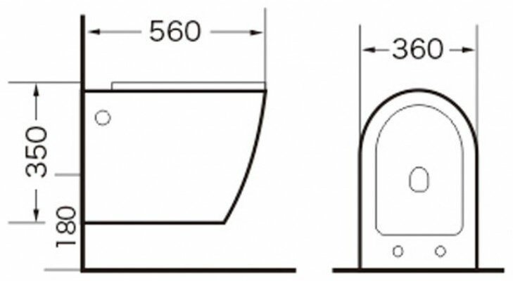 Унитаз Grossman GR-4412MS черный