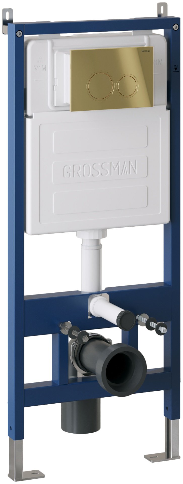 Унитаз Grossman 97.4455SQ.01.300 с инсталляцией белый купить,NaN
