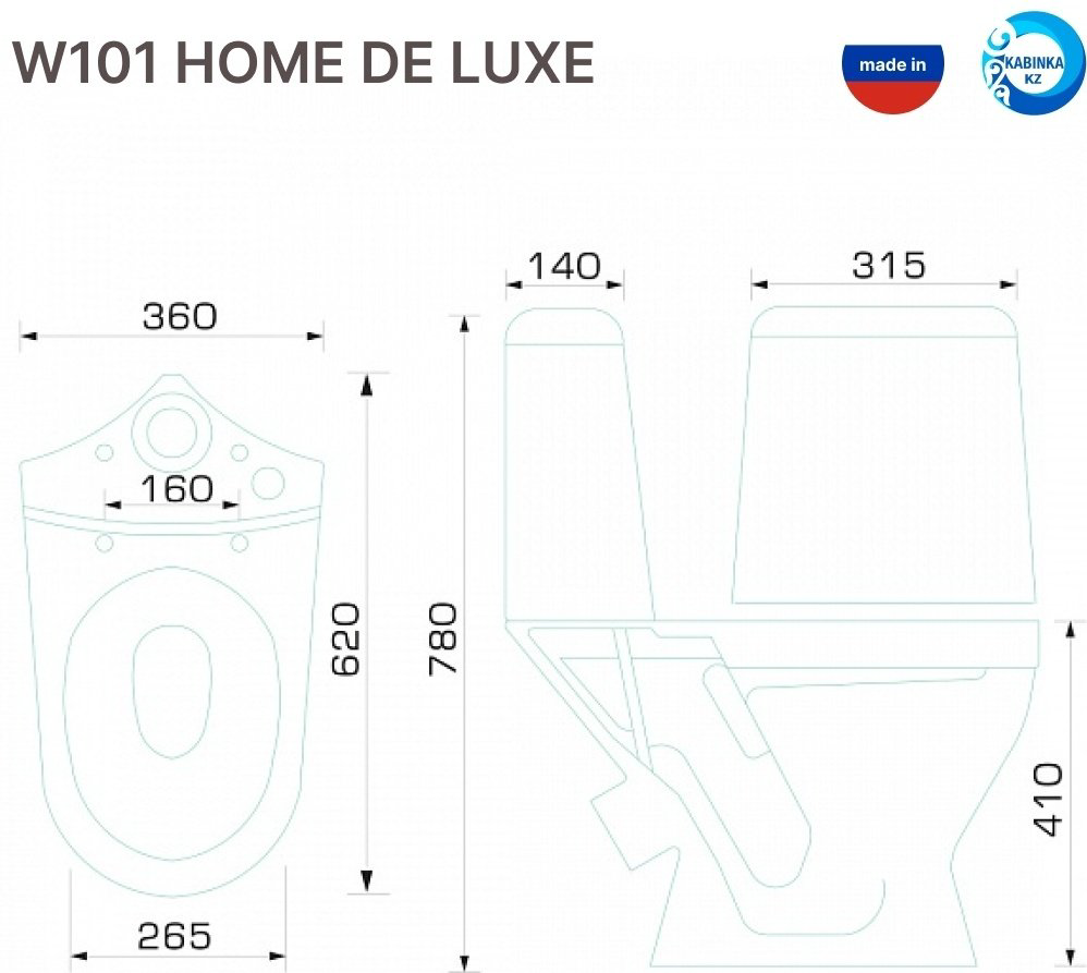 Унитаз-компакт Domani-Spa W101 белый купить,95700