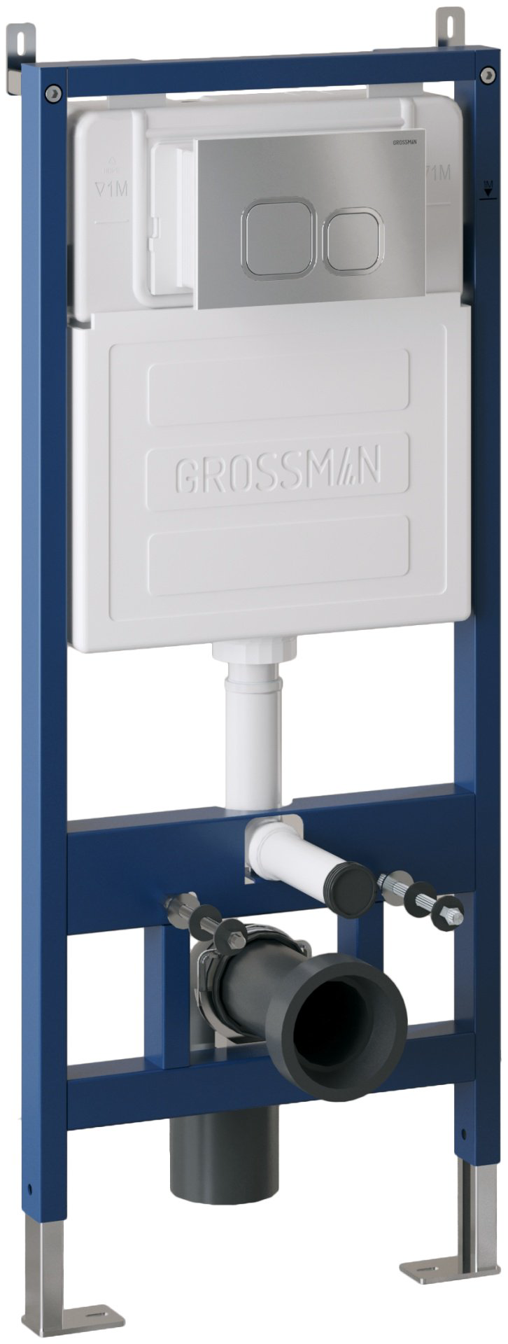 Унитаз Grossman 97.4455BMS.02.110 с инсталляцией черный купить,NaN