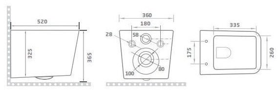 GID-ceramic унитаз 62225Y Tr2144Bm, санфаянс купить,0