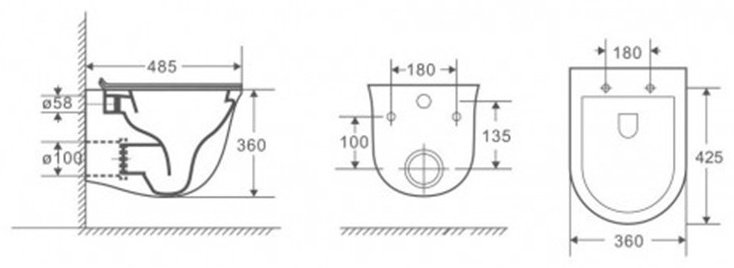 Grossman унитаз GR-4444S, санфаянс купить,0
