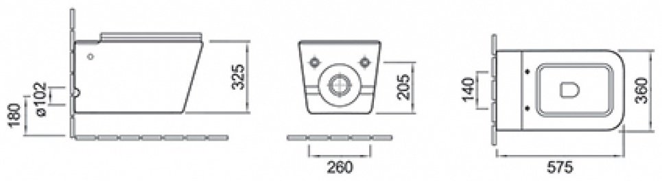 Унитаз Cerutti Disgrazia Aria белый