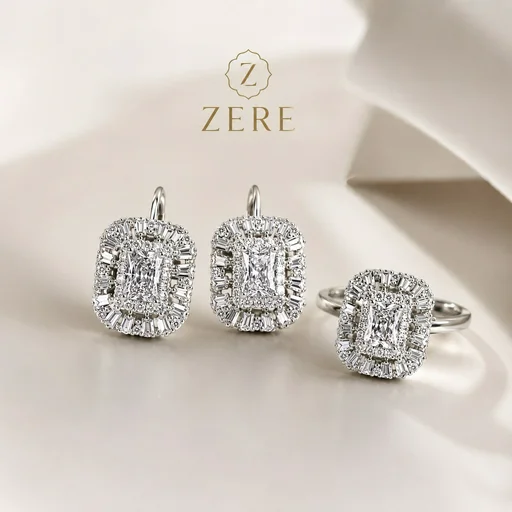 Комплект украшений Zere ZR070705 серебро 6.8гр 18р