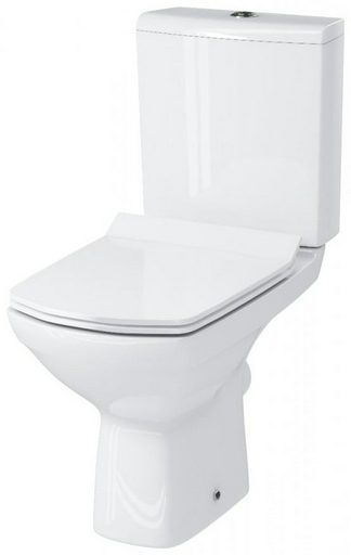 Унитаз Cersanit Carina Clean On 011 3/5 DPL EO slim белый