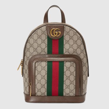 Рюкзак GUCCI 547965 9U8BT 8994 натуральная кожа, текстиль коричневый, мультиколор