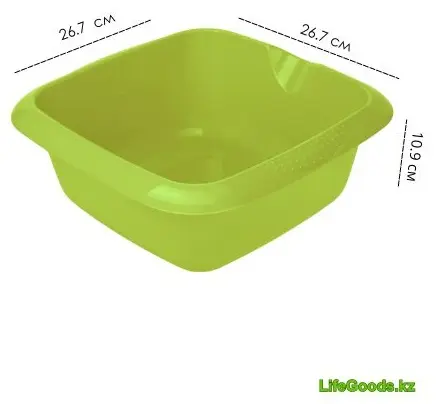 Миска LifeGoods.kz 26.7х26.7 см, пластик, 1 шт купить,NaN