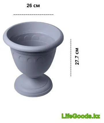 LifeGoods.kz ваза 27.7 см LG49015, пластик купить,NaN