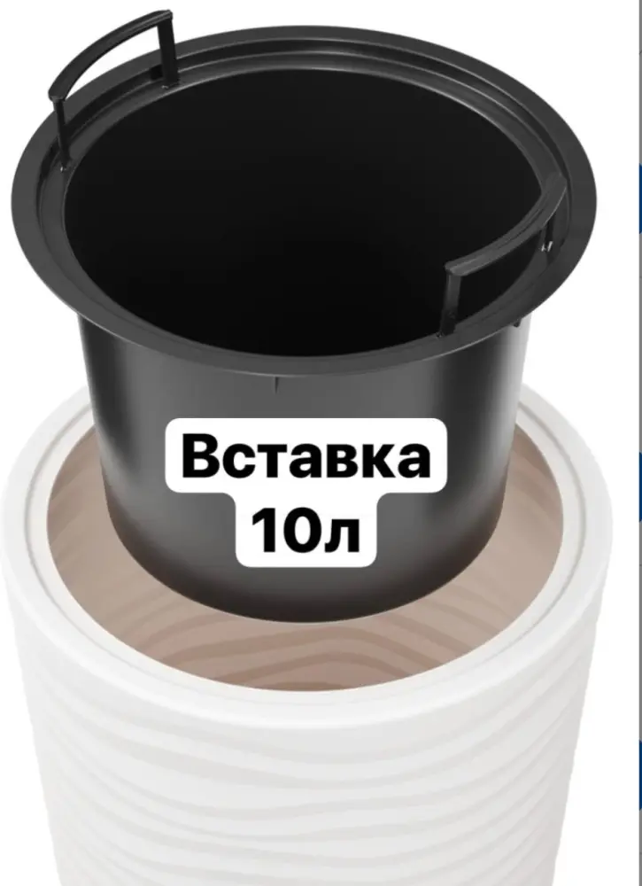 Кашпо для дома, для улицы, для балкона Альтернатива Базовая коллекция 43 л, пластик купить,NaN