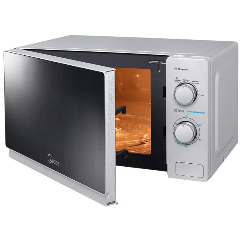 Микроволновая печь Midea MM-720C4E-S серебристая  купить,NaN
