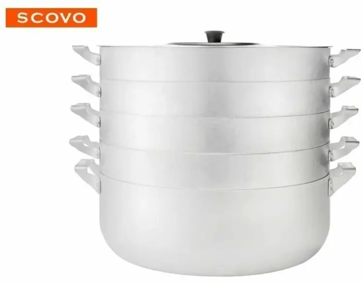 Мантоварка 13 л, SCOVO алюминий, количество ярусов: 4 купить,NaN