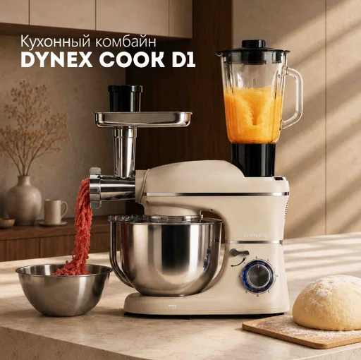 Кухонный комбайн Dynex Cook D1 бежевый