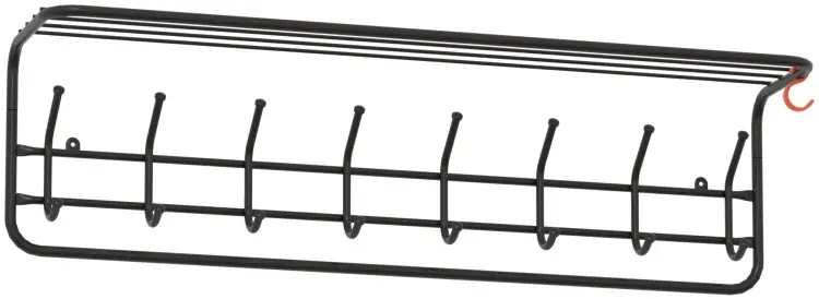 Вешалка ЗМИ ВСП 169Ч, металл, 98x26.5 см, черный купить,NaN