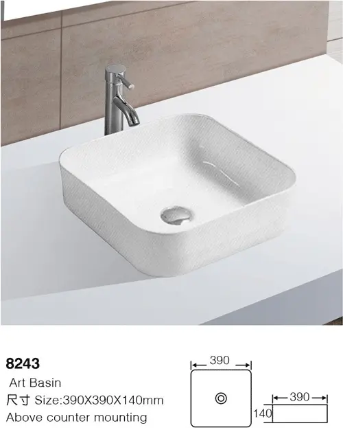 Раковина накладная 39 см ALROSSA 8243