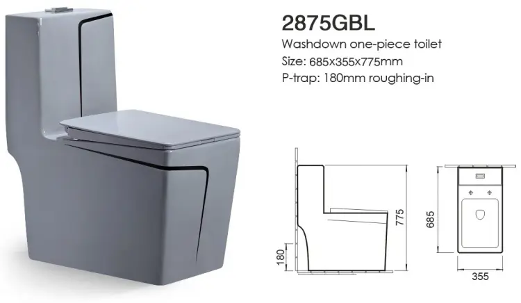 ALROSSA унитаз 2875GBL, санфаянс
