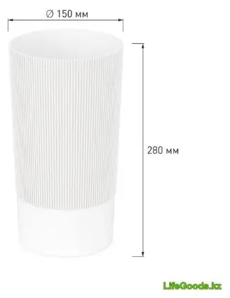LifeGoods.kz ваза 28 см LG50307, пластик купить,NaN