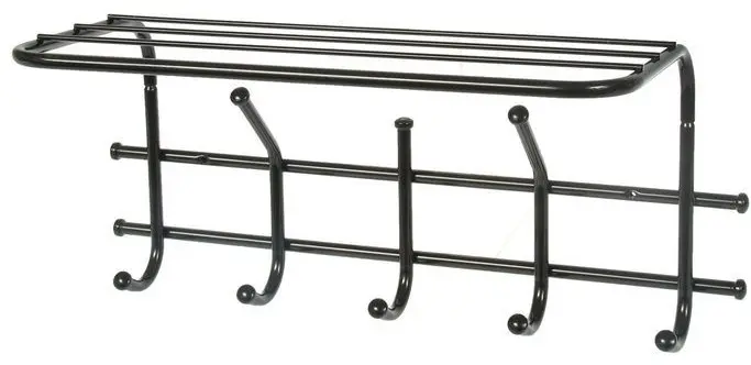 ЗМИ Вешалка настенная металл, 48x22 см, Эра-5 чёрный купить,NaN