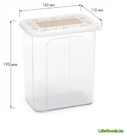 LifeGoods.kz банка LG50298, пластик купить,NaN