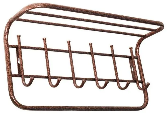 Вешалка ЗМИ ВСП 6М, металл, 60x26 см, коричневый купить,NaN