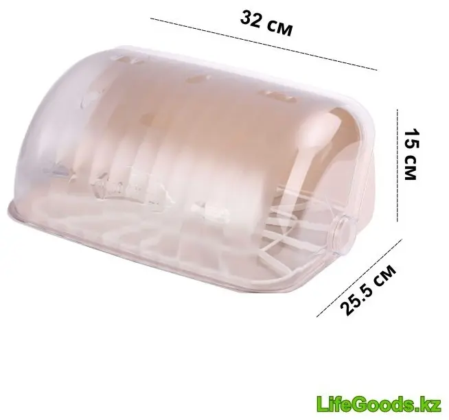 LifeGoods.kz хлебница LG48766, пластик