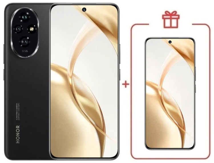 Смартфон Honor 200 5G 12/512GB черный + подарок купить,NaN
