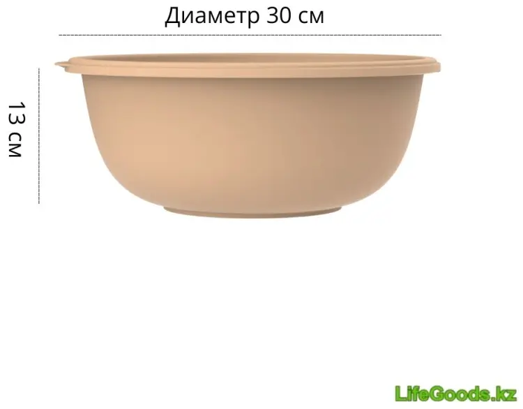 Миска LifeGoods.kz 30х30 см, пластик, 1 шт купить,NaN