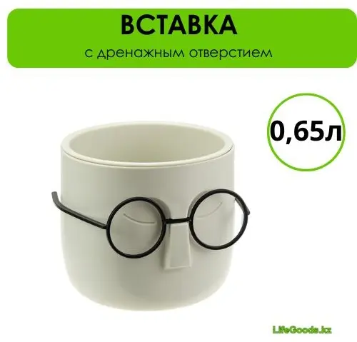 Кашпо для дома LifeGoods.kz 0.65 л, пластик купить,NaN